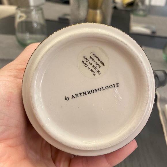 Anthropologie Margot Monogram Tiled Letter G Mug - Picture 2 of 7